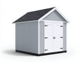 Casetta da giardino - Legno - 183x152x213 cm - Grigio-Bianco - Design moderno