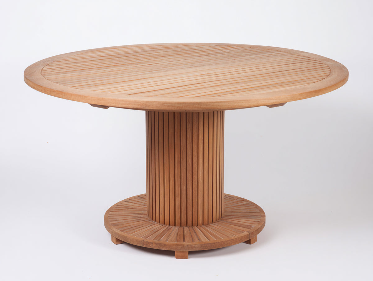 Tavolo da giardino - Legno - 128x128x76 cm - Legno naturale - Design contemporaneo